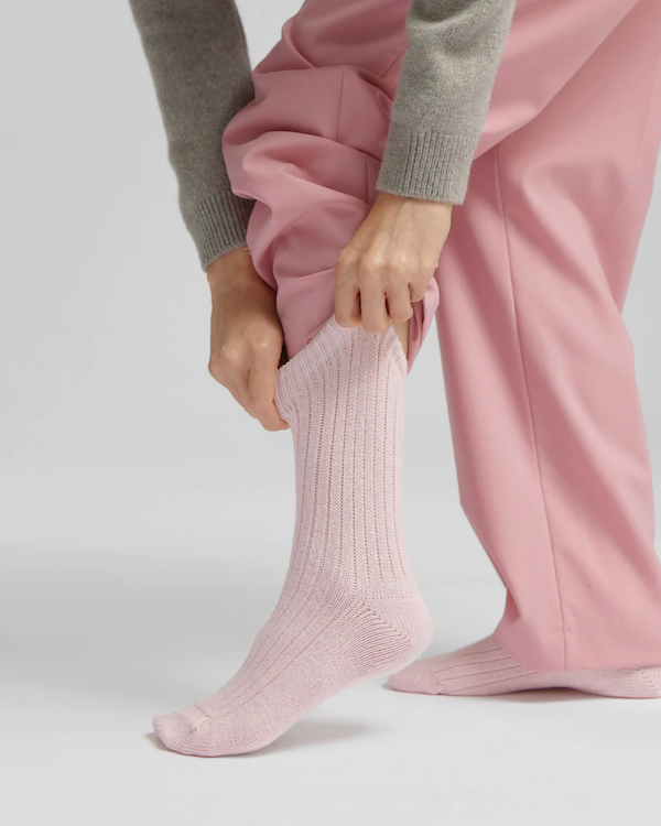 COLORFUL STANDARD MERINO WOOL BLEND SOCKS - BUBBLEGUM PINK
