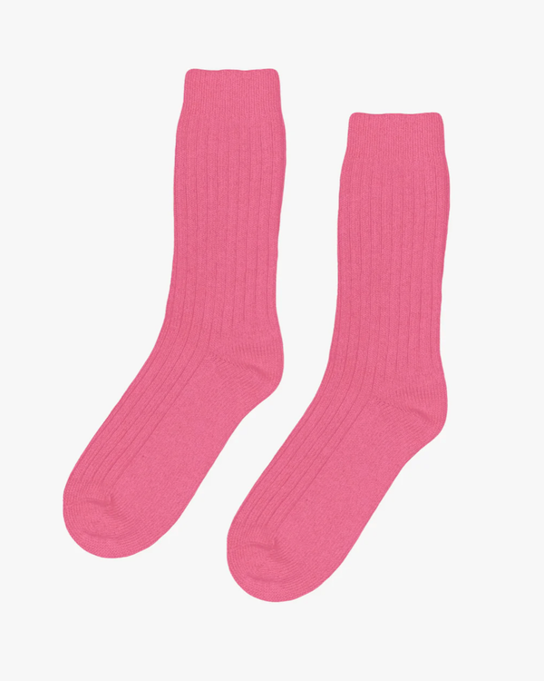 COLORFUL STANDARD MERINO WOOL BLEND SOCKS - BUBBLEGUM PINK