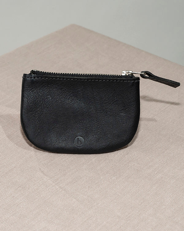 BARKENED LEATHER COIN PURSE