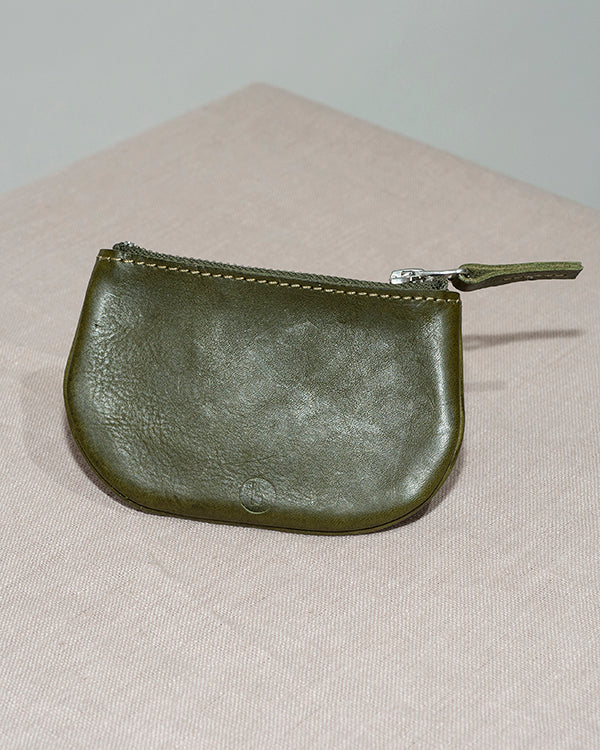 BARKENED LEATHER COIN PURSE