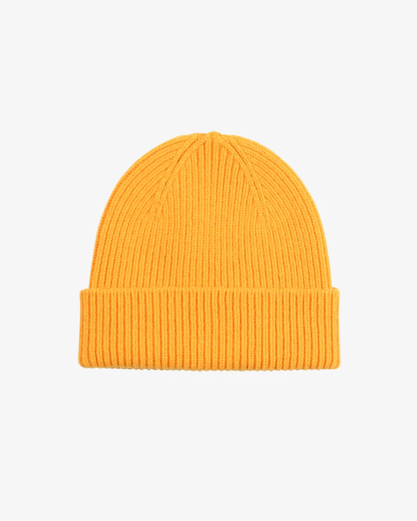 COLORFUL STANDARD UNISEX MERINO WOOL BEANIE - BURNED YELLOW
