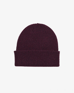 colorful standard unisex beanie oxblood 