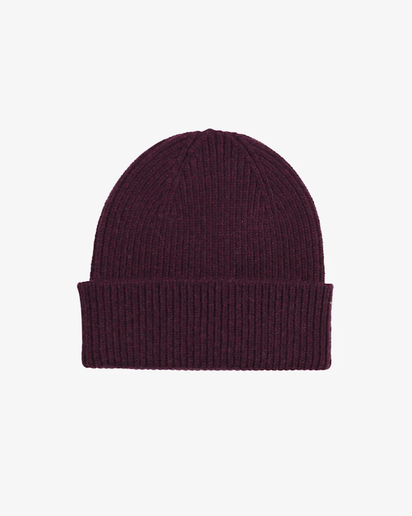 colorful standard unisex beanie oxblood 