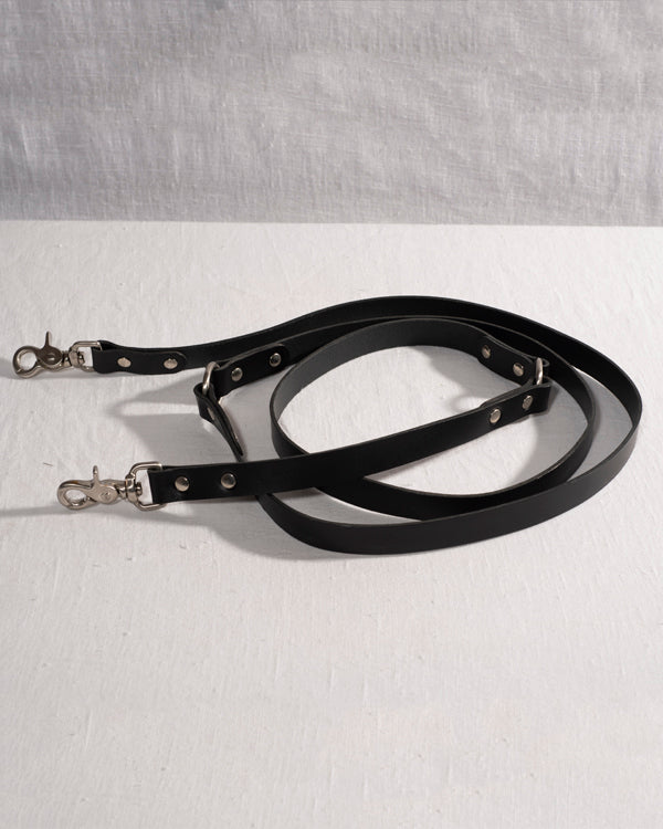 BUTTERO LEATHER HANDS FREE LONG DOG LEAD