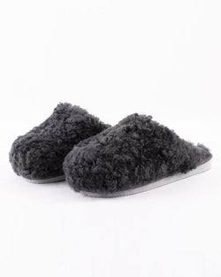 SHEPHERD JENNY SHEEPSKIN SLIPPERS CHARCOAL GREY